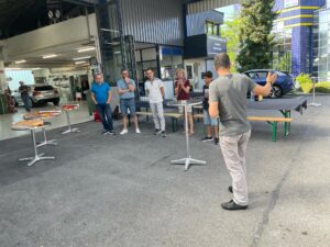 Seifenkisten Übergabe